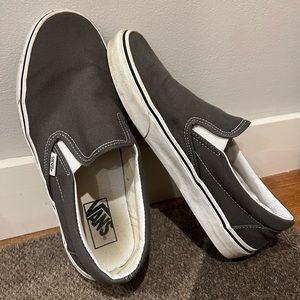 Gray Slip On Vans